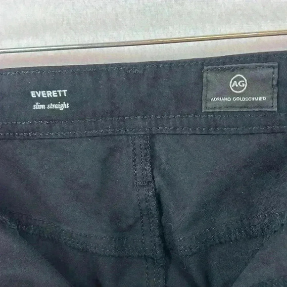 AG Adriano Goldschmied Everett Slim Straight Black Men’s Jeans Size 35x32 - Picture 6 of 10